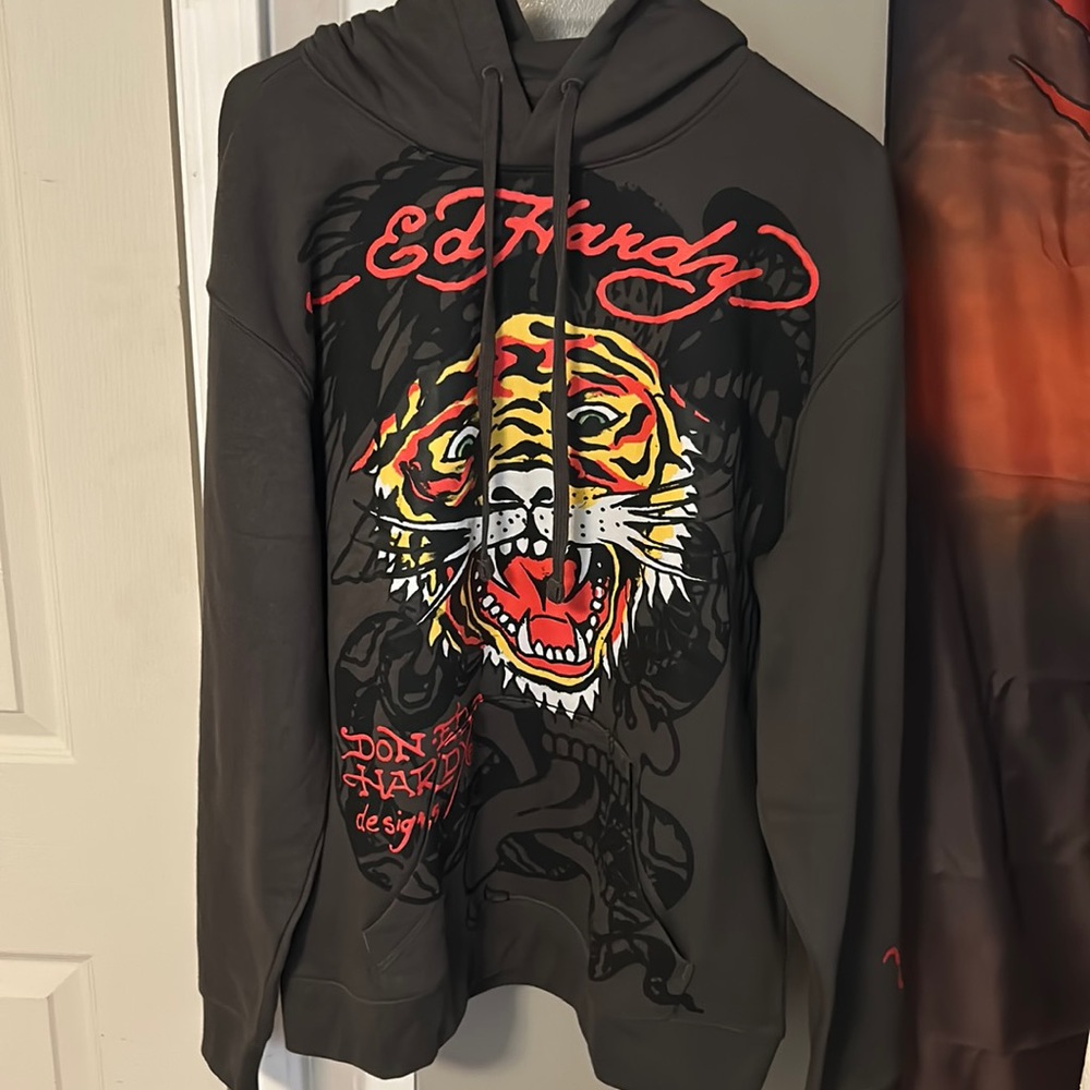 Retro Ed Hardy Tiger Hoodie